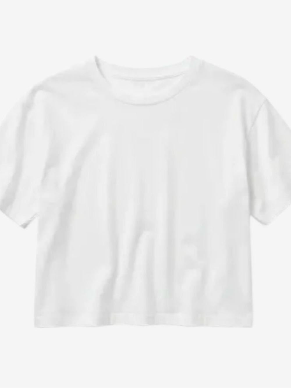 Classic Women's Crewneck Crop T-Shirt - White